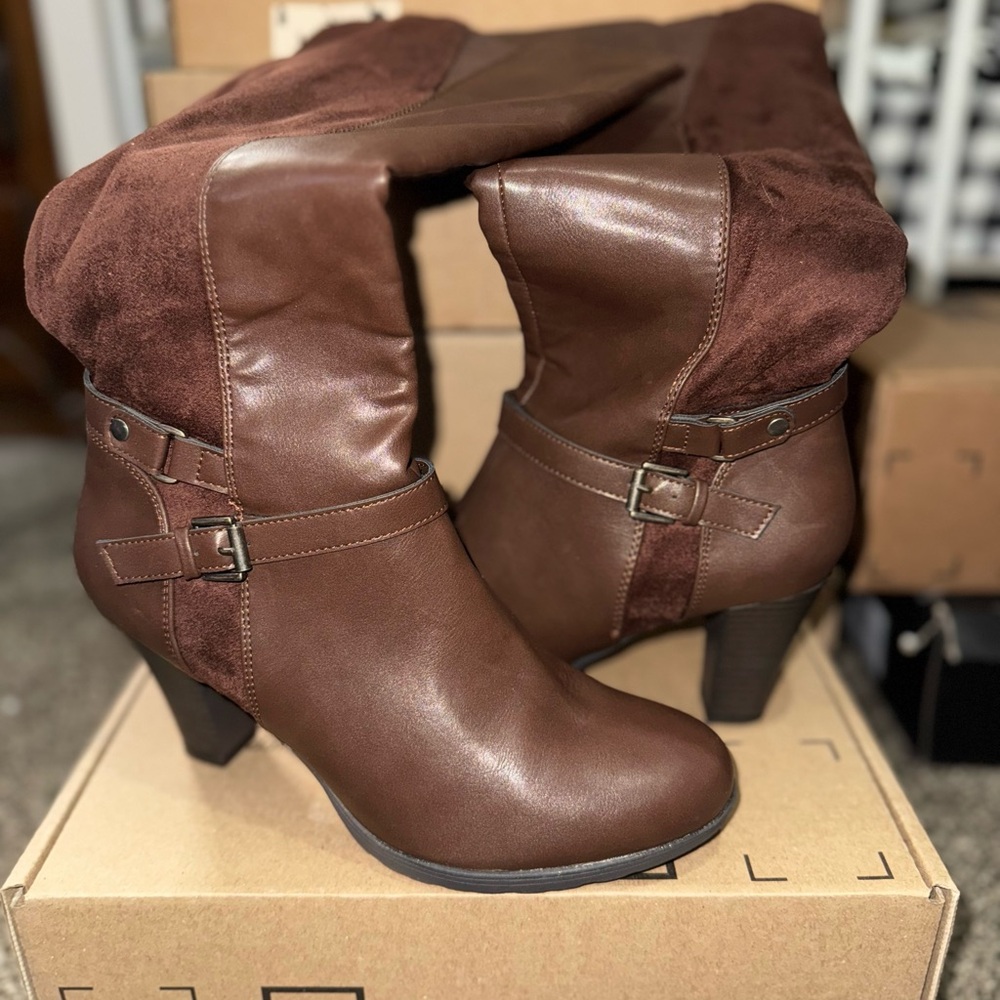 Brown Leather Women's Boots